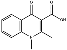 1,4-Dihydro-1,2-dimethyl-4-oxo -3-quilinecarboxylic acid Struktur