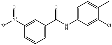 N-(3-Chloro-4-Methylphenyl)-3-nitrobenzaMide, 97% Structure
