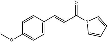 (2E)-3-(4-甲氧基苯基)-1-(1H-吡咯-1-基)-2-丙烯-1-酮 结构式
