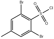 2,6-dibromo-4-methylbenzene-1-sulfonyl chloride Struktur