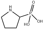 2-Pyrrolidinylphosphonic Acid, 73858-59-0, 结构式