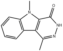 1,5-diMethyl-3,5-dihydro-pyridazino[4,5-b]indol-4-one Struktur