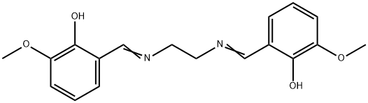 N,N'-bis(2-hydroxy-3-Methoxy-benzylidene)ethylenediaMine 结构式