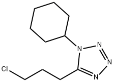 5-(3-クロロプロピル)-1-シクロヘキシルテトラゾール 化学構造式