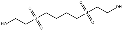 2,2'-(ブタン-1,4-ジイルジスルホニル)ジエタノール 化学構造式