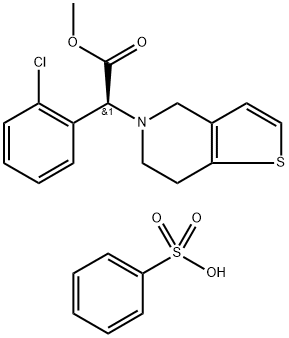 苯磺酸氯吡格雷, 744256-69-7, 结构式