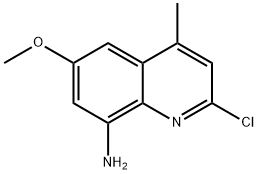 2-氯-6-甲氧基-4-甲基喹啉-8-胺, 74509-63-0, 结构式