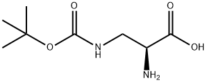 N-β-t-Butoxycarbonyl-L-α,β-diaminopropionic acid Structure