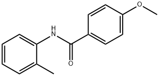 4-メトキシ-N-(2-メチルフェニル)ベンズアミド 化学構造式
