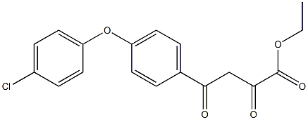 4-(4-(4-氯苯氧基)苯基)-2,4-二氧代丁酸乙酯, 74649-80-2, 结构式