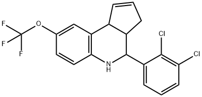 4-(2,3-dichloro-phenyl)-8-trifluoroMethoxy-3a,4,5,9b-tetrahydro-3H-cyclopenta[c]quinoline Structure