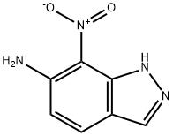 7-硝基-1H-吲唑-6-胺,74728-64-6,结构式