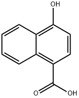 4-羟基-1-萘甲酸 结构式