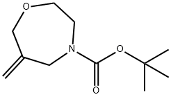 6-亚甲基-1,4-高吗啉-4-甲酸叔丁酯, 748805-96-1, 结构式