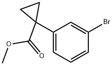 Methyl 1-(3-broMophenyl)cyclopropane-1-carboxylate Structure