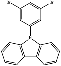 9-(3,5-二溴苯基)-9H-咔唑 结构式