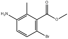 Benzoic acid, 3-aMino-6-broMo-2-Methyl-, Methyl ester Structure