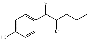 2-溴-1-(4-羟基-苯基)-戊-1-酮,750646-76-5,结构式