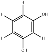 レソルシノール-2,4,5,6-D4 化学構造式