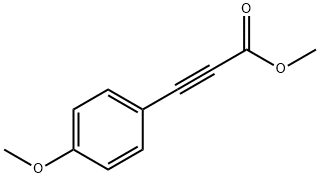 3-(4-メトキシフェニル)プロピオール酸メチル 化学構造式