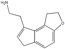 2H-Indeno[5,4-b]furan-8-ethanaMine, 1,6-dihydro- Structure