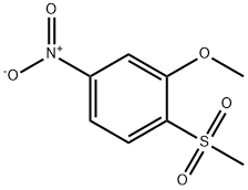 1-メタンスルホニル-2-メトキシ-4-ニトロベンゼン 化学構造式