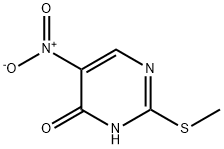2-(甲巯基)-5-硝基嘧啶-4-醇, 75423-19-7, 结构式