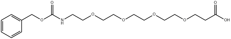 CBZ-NH-PEG4-CH2CH2COOH 结构式