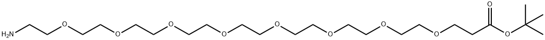 氨基八聚乙二醇叔丁酯, 756526-06-4, 结构式