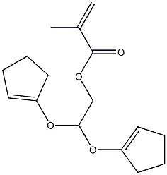 Dicyclopentenyloxyethyl Methacrylate, 75662-22-5, 结构式