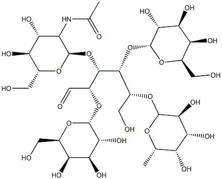ラクト-N-フコペンタオースI 化学構造式