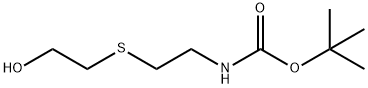 tert-butyl 2-(2-hydroxyethylthio)ethylcarbaMate 结构式