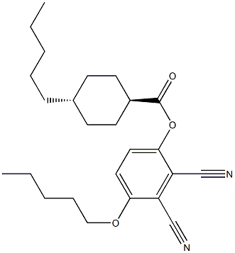 trans-4-Pentylcyclohexanecarboxylic acid 2,3-dicyano-4-(pentyloxy)phenyl ester