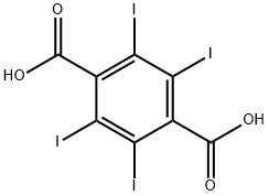 2,3,5,6-TETRAIODOTEREPHTHALIC ACID, 7606-84-0, 结构式