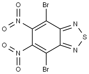 4,7-二溴-5,6-二硝基苯并[c][1,2,5]噻二唑,76186-72-6,结构式