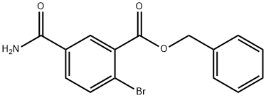 苯甲基 2-溴-5-氨基羰基苯酸盐, 762254-27-3, 结构式
