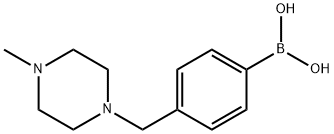 4-((4-甲基哌嗪-1-基)甲基)苯基硼酸 结构式