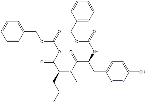 N,O-BIS(CARBOBENZYLOXY)TYROSYLLEUCINE METHYL ESTER,7641-11-4,结构式