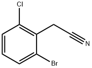 2-(2-broMo-6-chlorophenyl)acetonitrile Structure