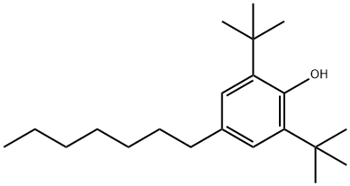 2,6-二叔丁基-4-庚基苯酚, 765956-84-1, 结构式