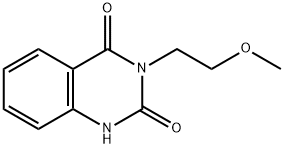3-(2-メトキシエチル)-2,4(1H,3H)-キナゾリンジオン 化学構造式