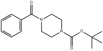 1-Piperazinecarboxylic acid, 4-benzoyl-, 1,1-diMethylethyl ester Structure