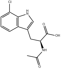 Tryptophan, N-acetyl-7-chloro- Structure