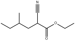 2-Cyano-4-Methylhexanoic Acid Ethyl Ester Structure