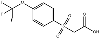 2-(4-(trifluoromethoxy)phenylsulfonyl) acetic acid Structure