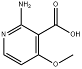 2-amino-4-methoxynicotinic acid Struktur