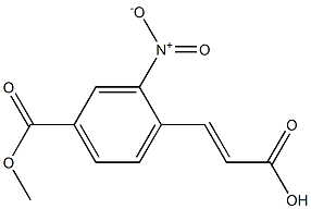 (E)-3-(4-(methoxycarbonyl)-2-nitrophenyl)acrylic acid Structure