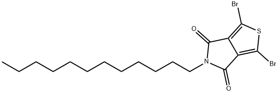 1,3-DibroMo-5-dodecyl-4H-thieno[3,4-c]pyrrole-4,6(5H)-dione Struktur