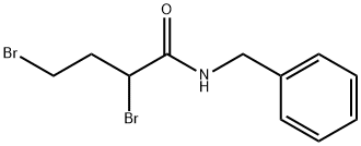N-苄基-2,4-二溴丁酰胺 结构式