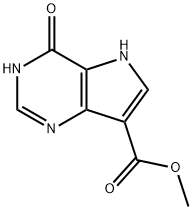 ethyl 4-hydroxy-5H-pyrrolo[3,2-d]pyriMidine-7-carboxylate 化学構造式